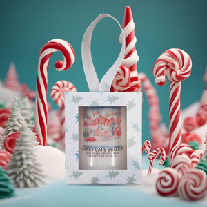 Candy Cane Swizzle Ornament