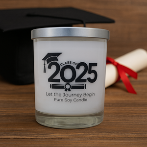 Graduation Candle - 2025 - Let the Journey Begin