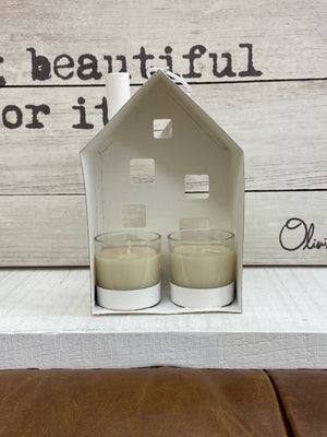 Metal House Candle Holder Large