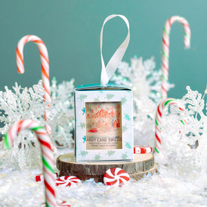 Candy Cane Swizzle Ornament