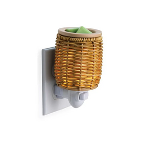 Pluggable Premium Fragrance Warmer - Wicker Lantern